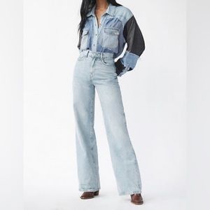 Free People wide leg jeans
